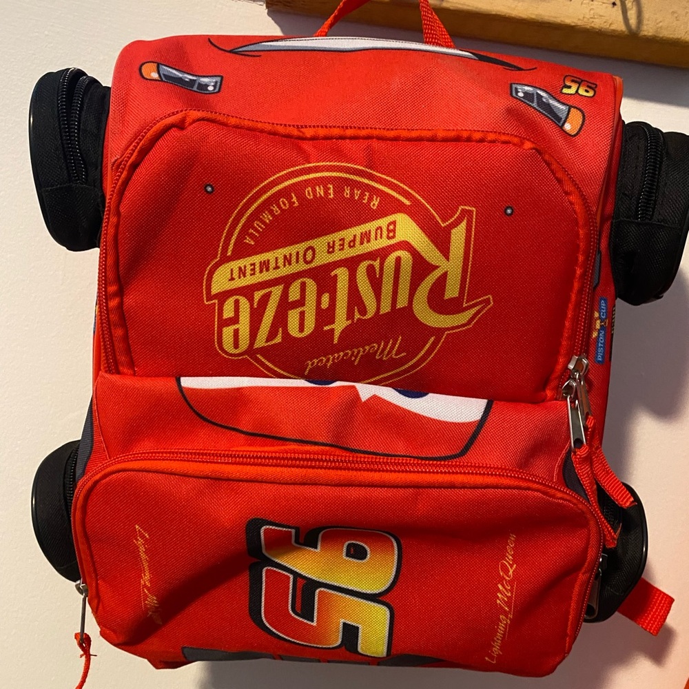 Disney Pixar Lightning McQueen Backpack
